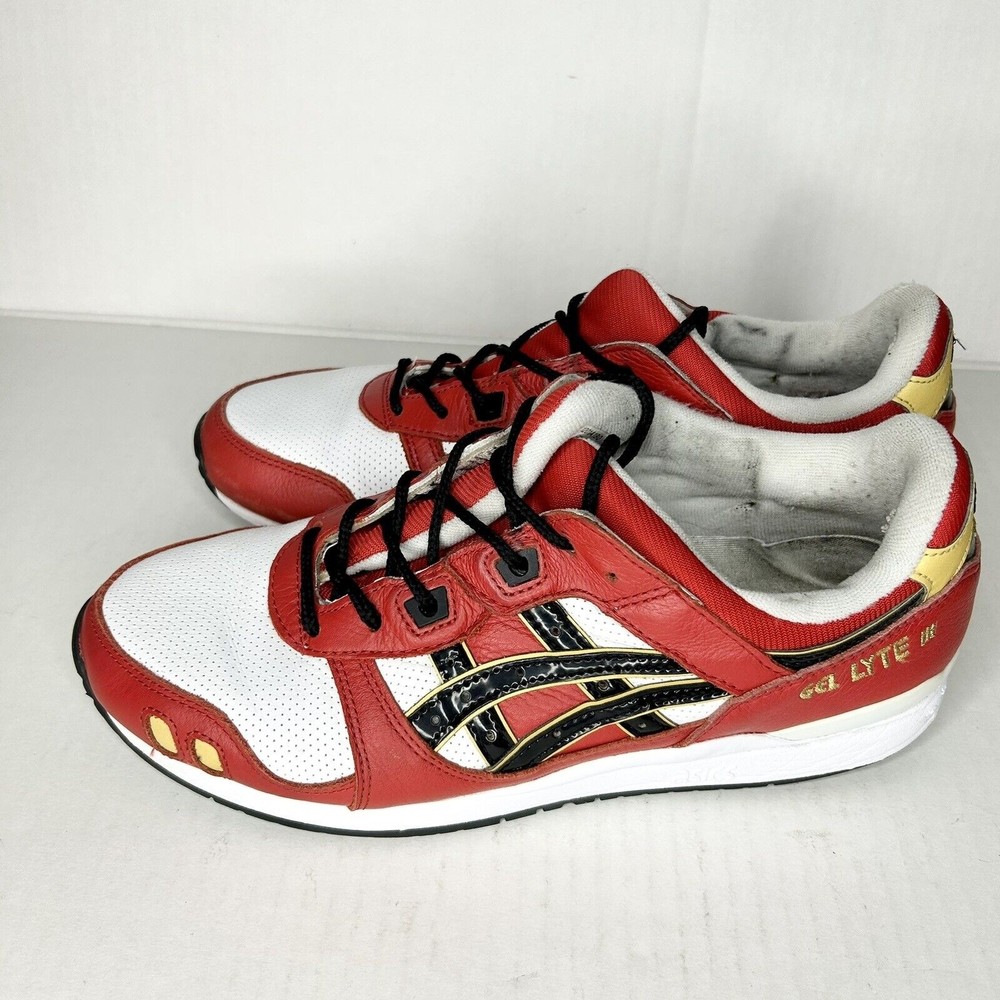ASICS Gel Lyte 3 OG Classic Red & Black Athletic Sneakers Mens Size 9.0